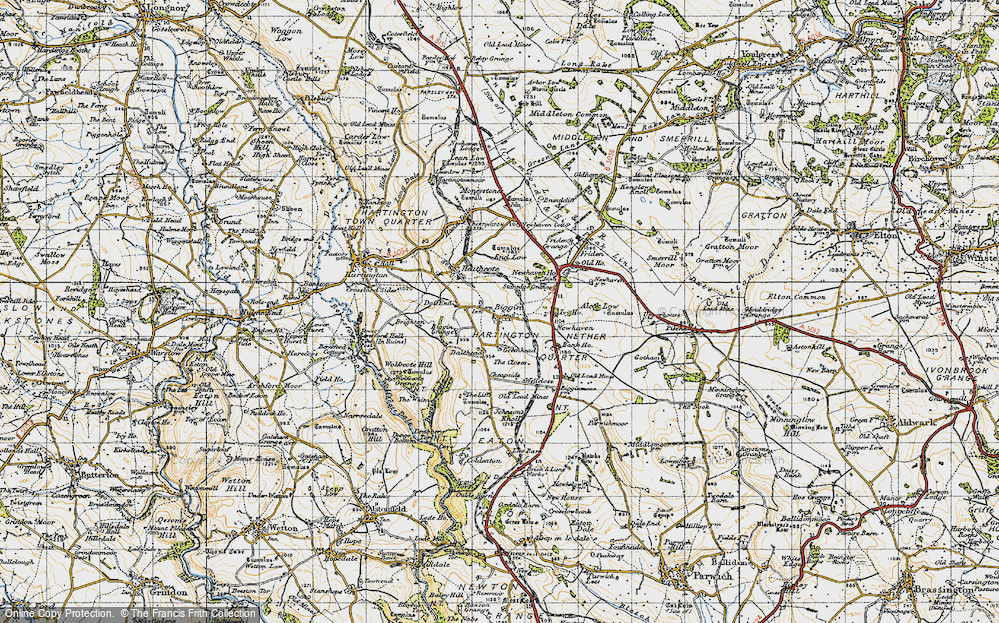 Old Map of Biggin, 1947 in 1947