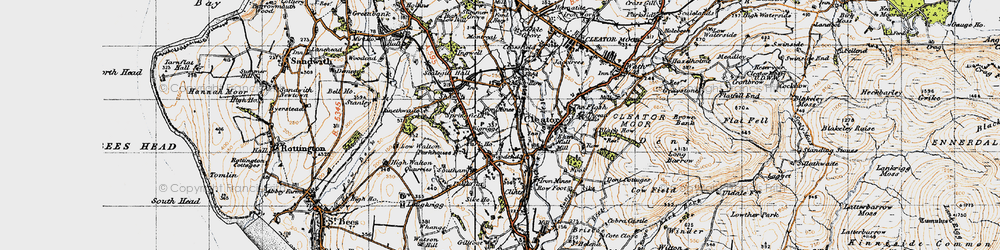 Old map of Bigrigg in 1947
