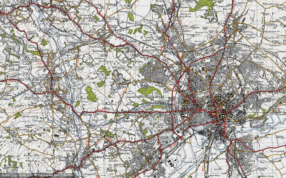 Old Map of Bilborough, 1946 in 1946