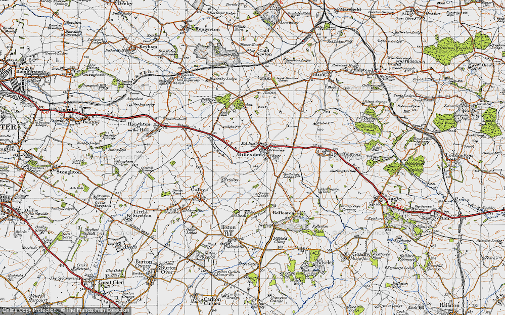 Old Map of Billesdon, 1946 in 1946