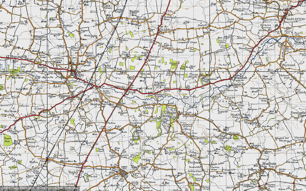 Old Map of Billingford, 1946 in 1946