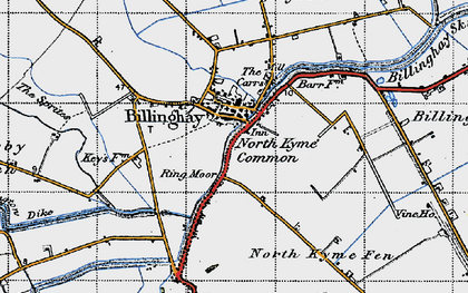 Old map of Billinghay in 1946