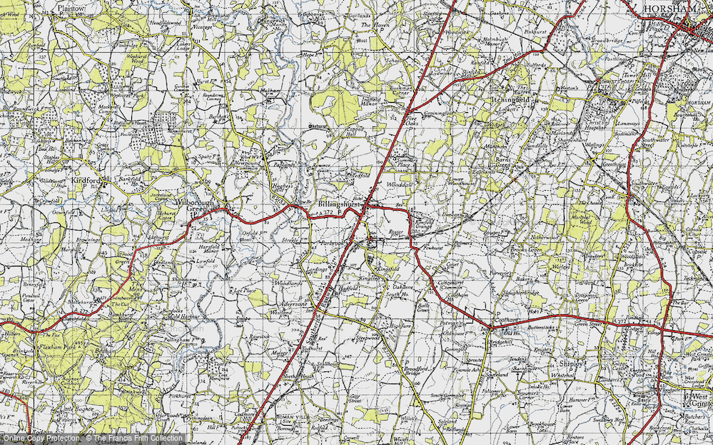 Old Map of Billingshurst, 1940 in 1940