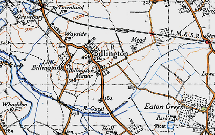 Old map of Billington in 1946
