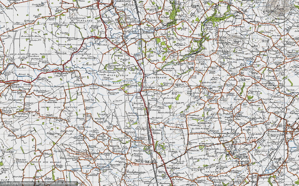 Old Map of Bilsborrow, 1947 in 1947