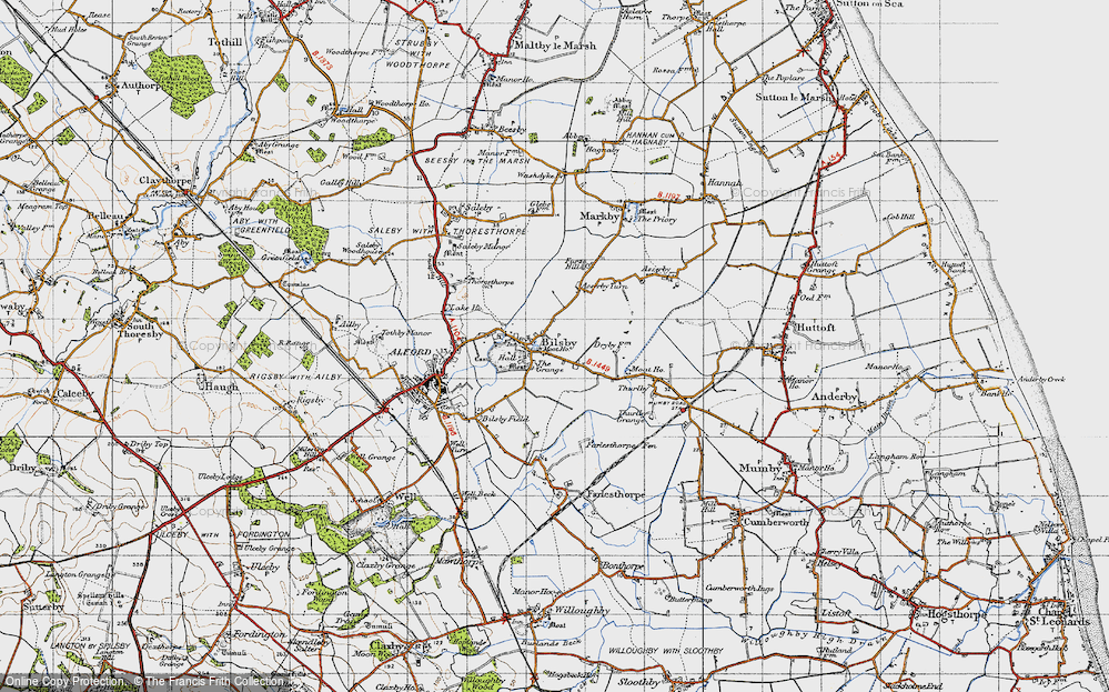 Old Map of Bilsby, 1946 in 1946