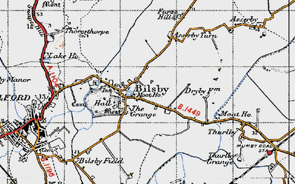 Old map of Bilsby in 1946