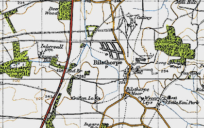 Old map of Brown's Covert in 1947