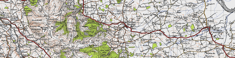 Old map of Bincombe in 1946
