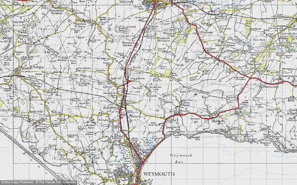Old Map of Bincombe, 1946 in 1946