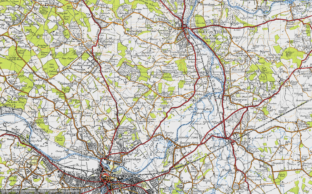 Old Map of Binfield Heath, 1947 in 1947