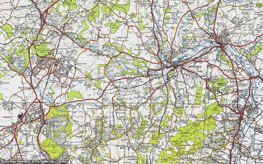 Old Map of Birch Green, 1946 in 1946