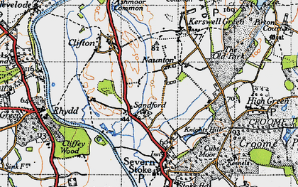 Old map of Birch Green in 1947