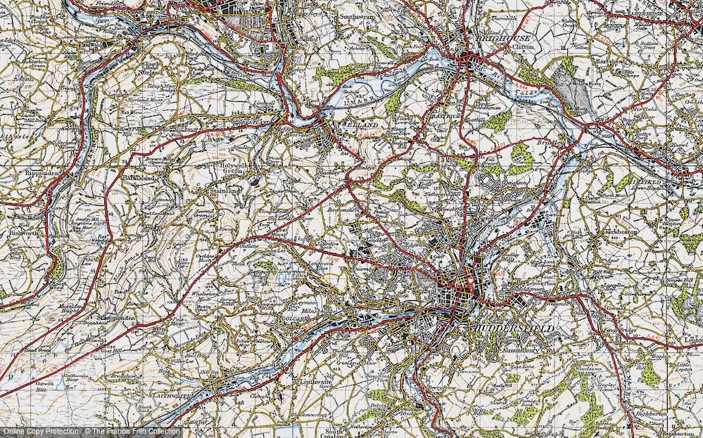 Old Map of Birchencliffe, 1947 in 1947