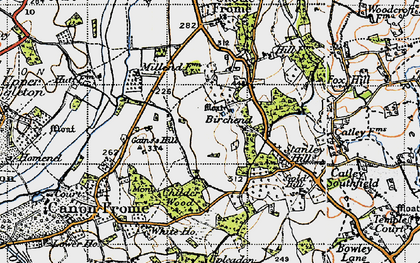 Old map of Birchend in 1947