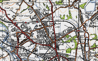 Old map of Birchgrove in 1947