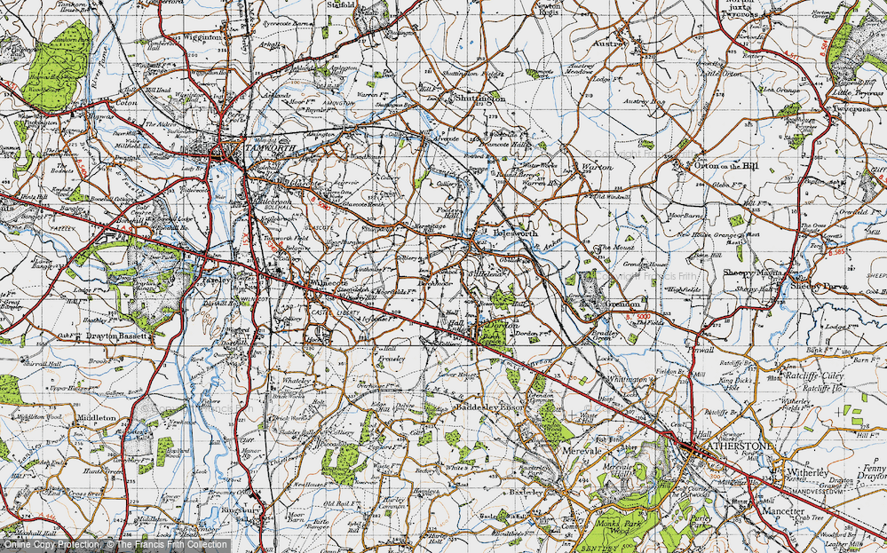 Old Map of Birchmoor, 1946 in 1946