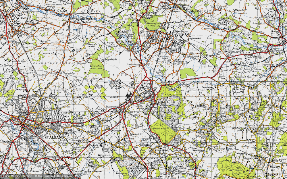 Old Map of Birchwood, 1946 in 1946