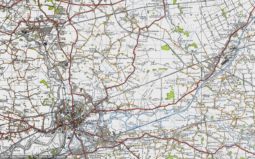 Old Map of Birchwood, 1947 in 1947