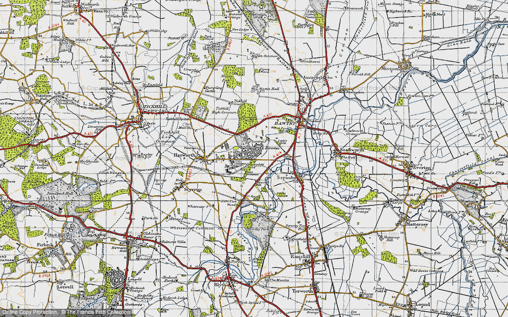 Old Map of Bircotes, 1947 in 1947