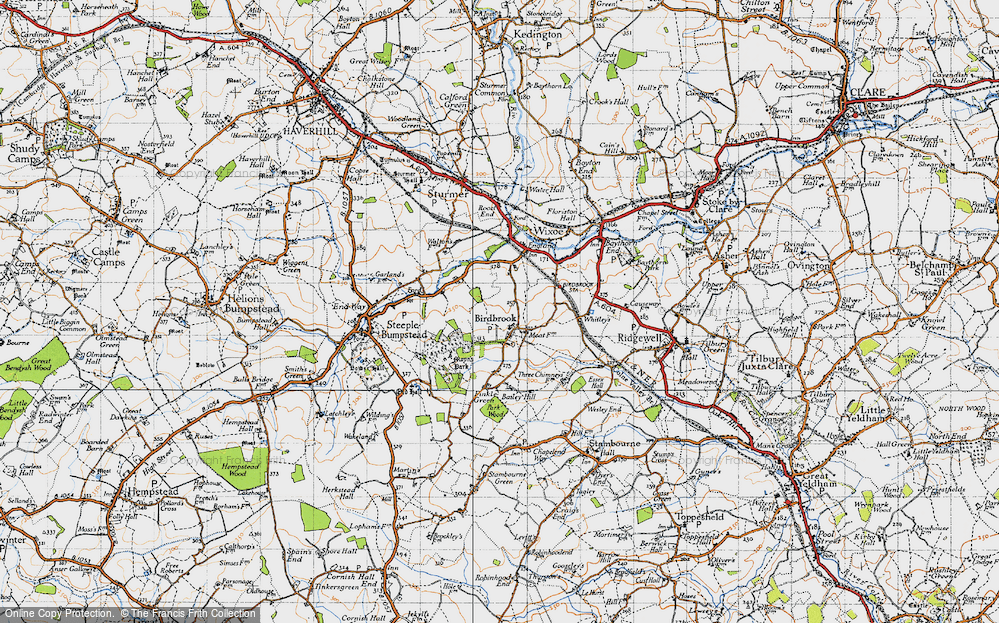 Old Map of Birdbrook, 1946 in 1946