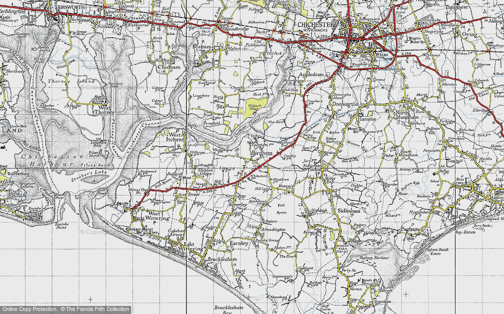 Old Map of Birdham, 1945 in 1945