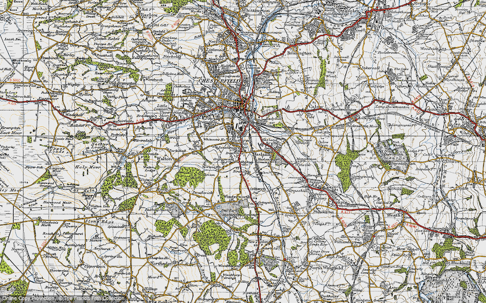 Old Map of Birdholme, 1947 in 1947