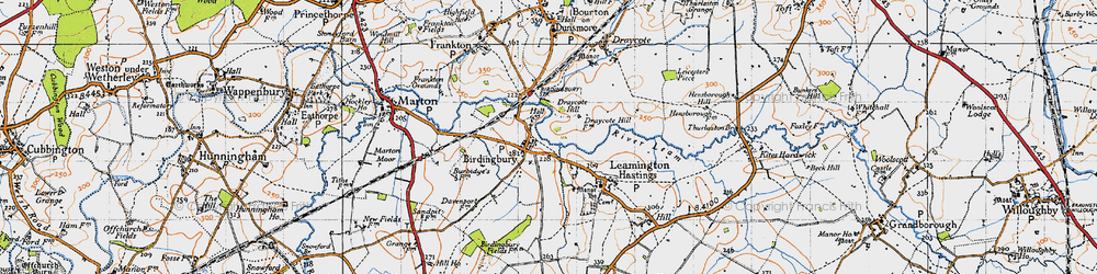 Old map of Birdingbury in 1946