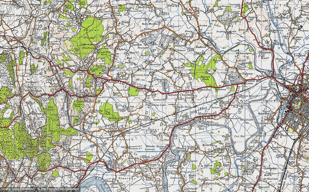 Old Map of Birdwood, 1947 in 1947