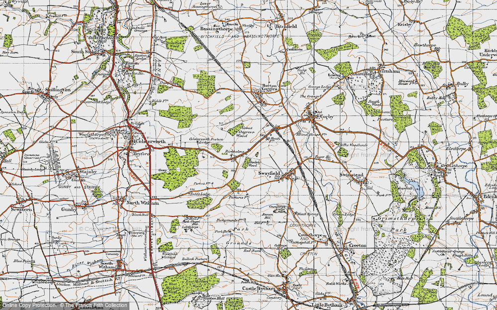 Old Map of Birkholme, 1946 in 1946