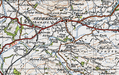 Old map of Birks in 1947