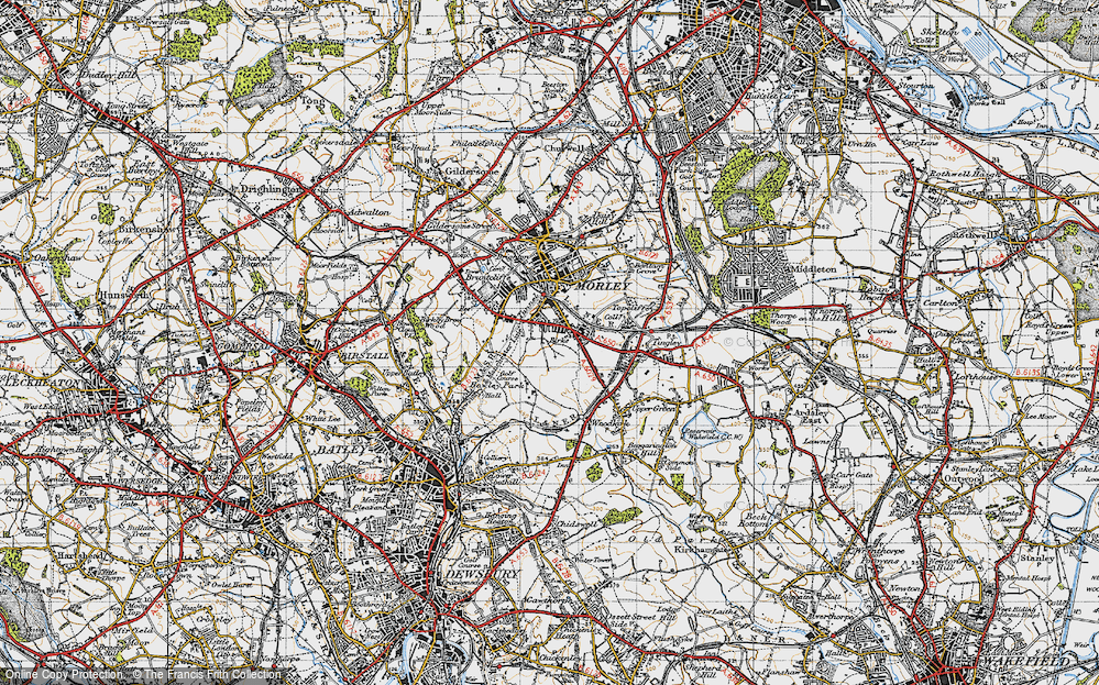 Old Map of Birks, 1947 in 1947