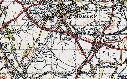 Old map of Birks in 1947