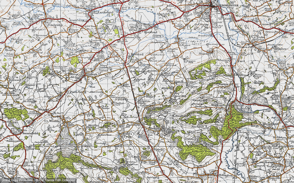 Old Map of Birley, 1947 in 1947