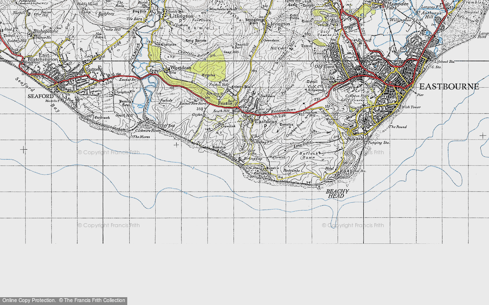Old Map of Birling Gap, 1940 in 1940