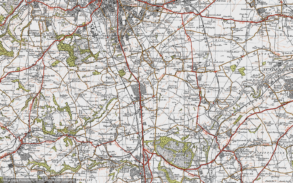 Old Map of Birtley, 1947 in 1947