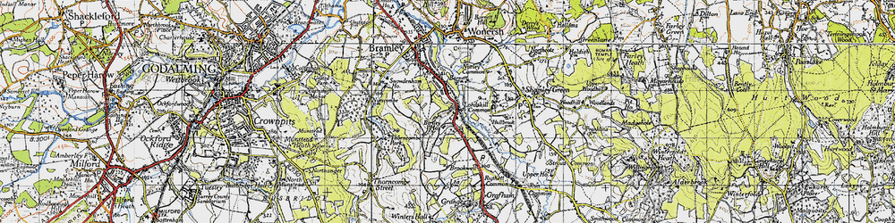 Old map of Birtley Green in 1940