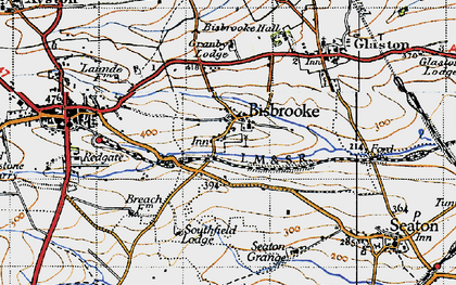 Old map of Bisbrooke in 1946