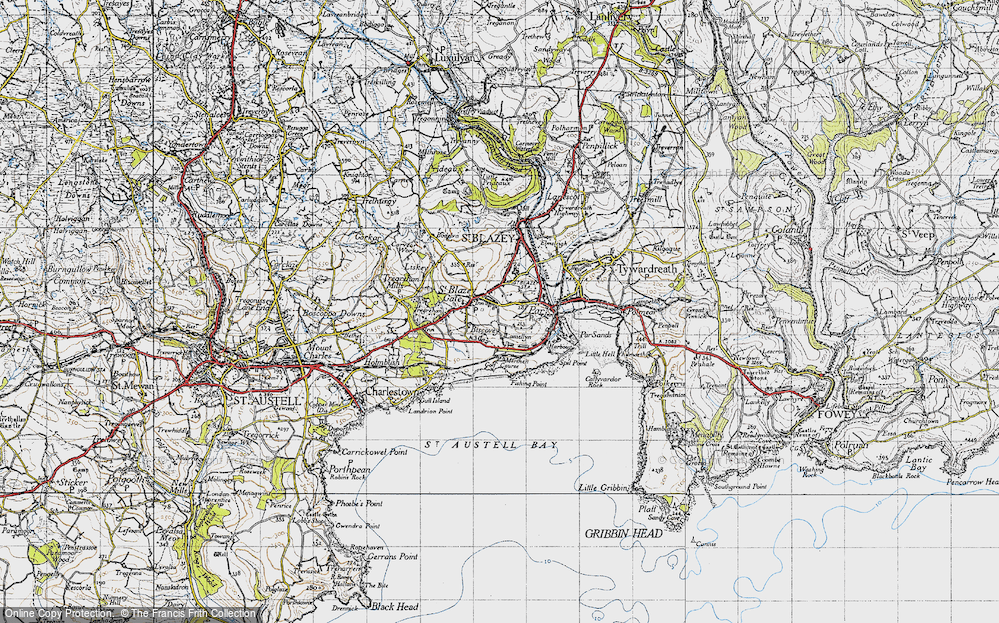 Old Map of Biscovey, 1946 in 1946