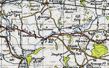 Old map of Bish Mill in 1946