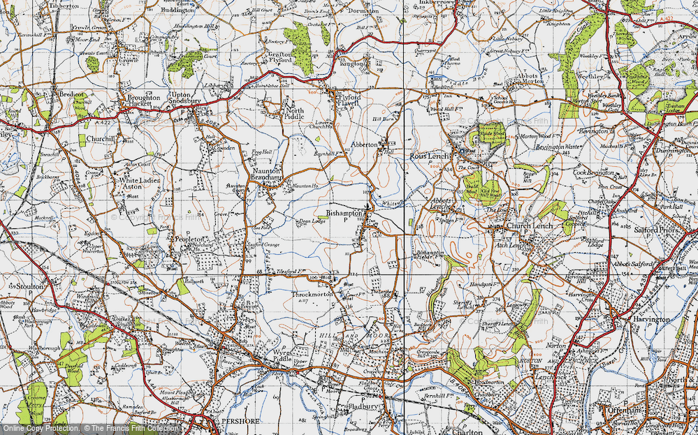 Old Map of Bishampton, 1946 in 1946