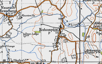 Old map of Whitsunn Brook in 1946