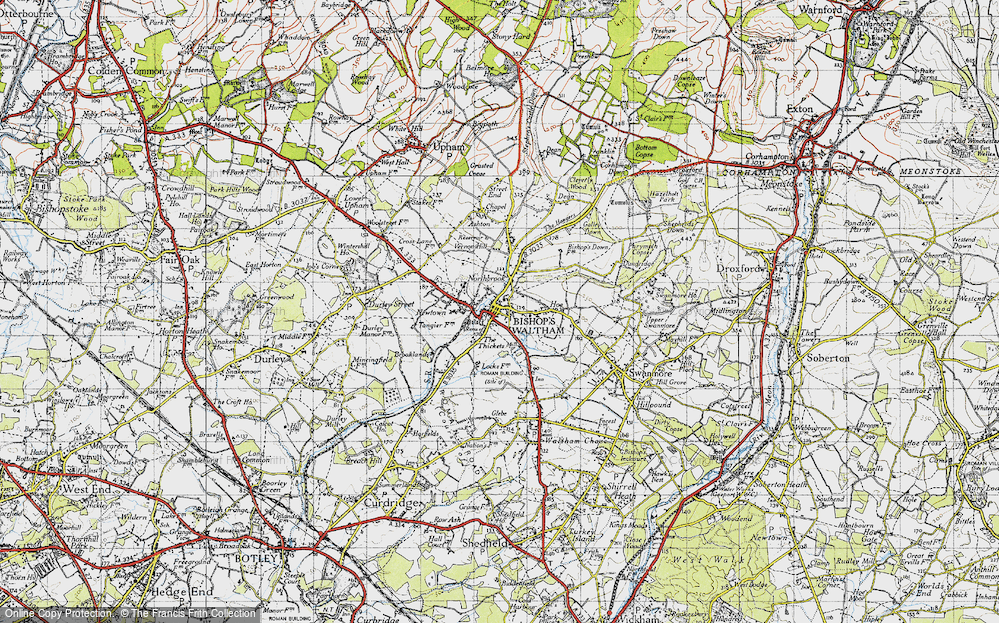 Old Map of Bishop's Waltham, 1945 in 1945