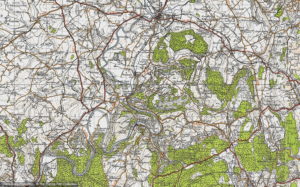 Old Map of Bishop's Wood, 1947 in 1947