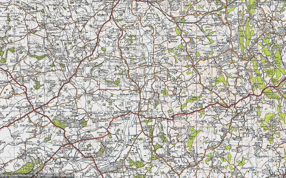 Old Map of Bishops Frome, 1947 in 1947