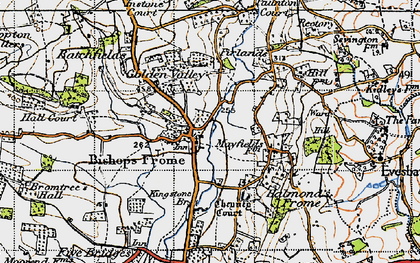 Old map of Bishops Frome in 1947