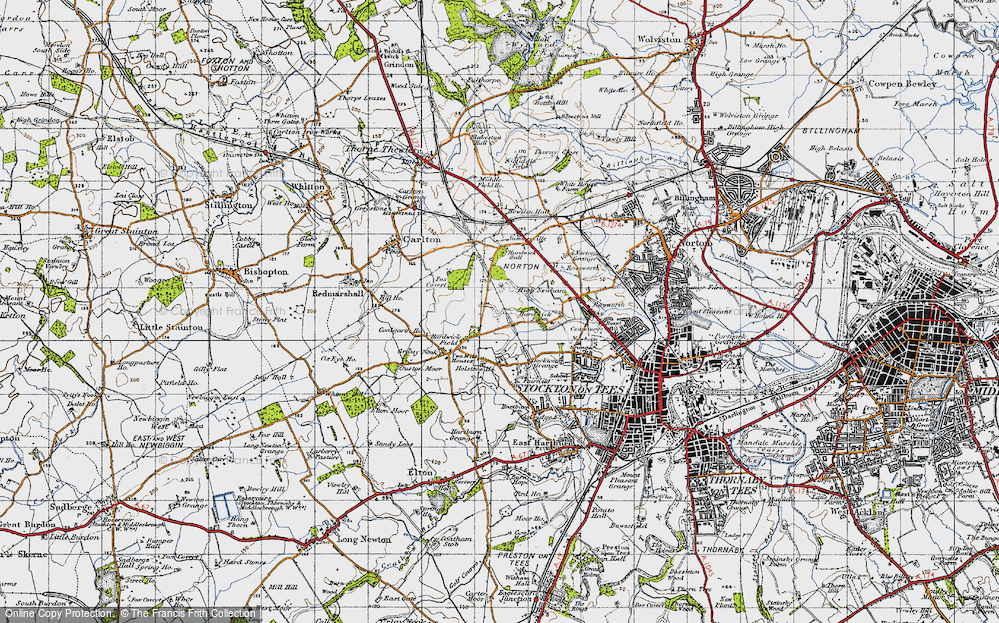 Old Map of Bishopsgarth, 1947 in 1947