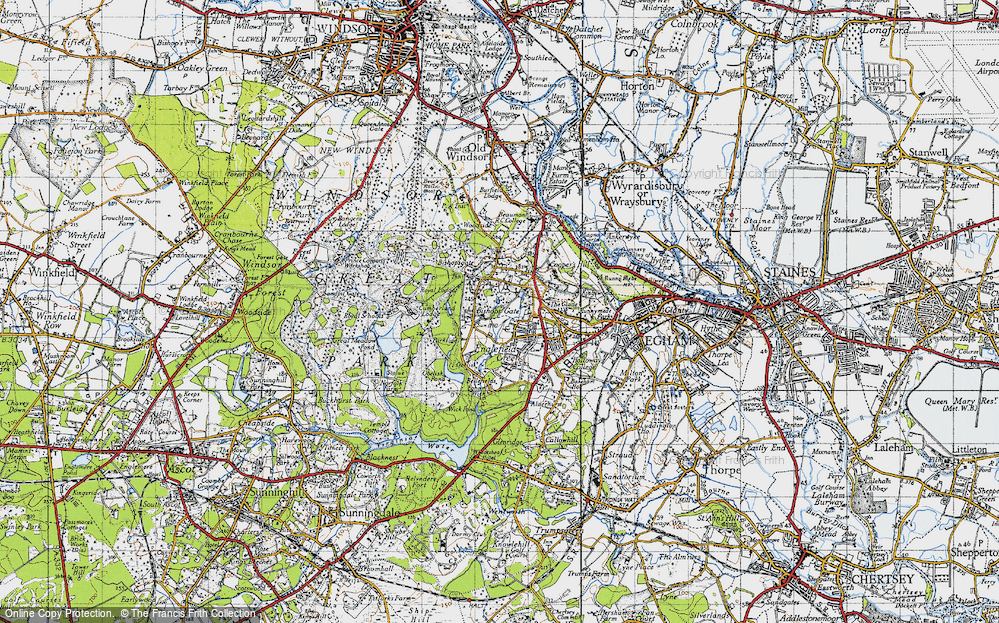 Old Map of Bishopsgate, 1940 in 1940