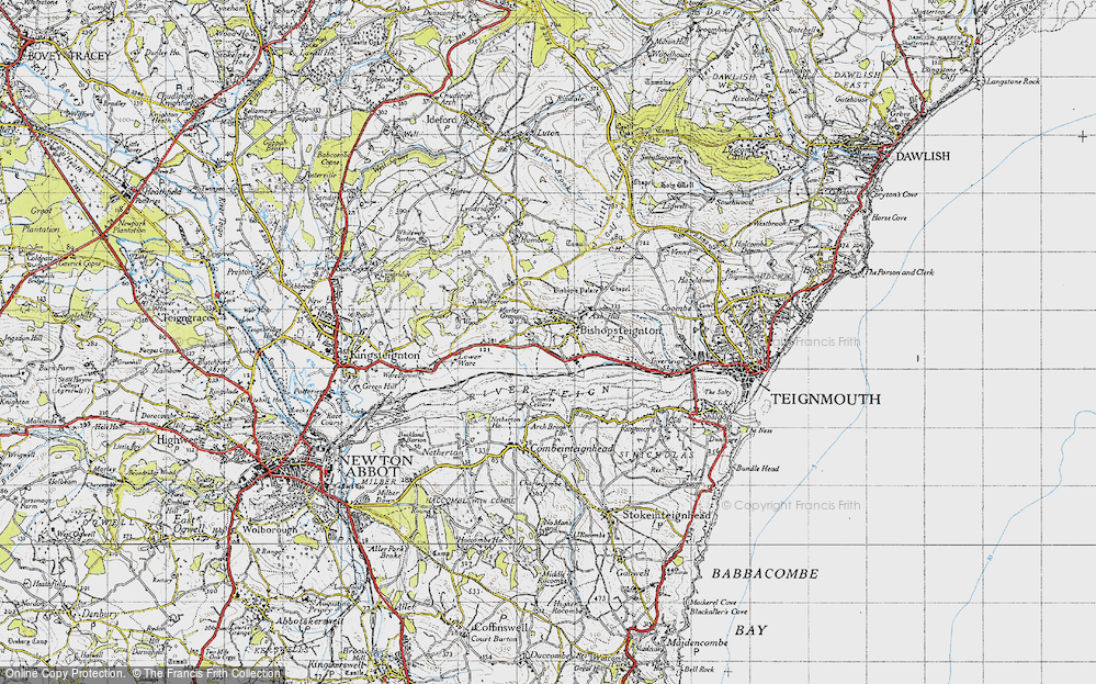 Old Map of Bishopsteignton, 1946 in 1946