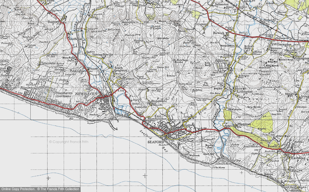 Old Map of Bishopstone, 1940 in 1940